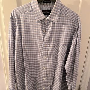 XL purple, blue and white check